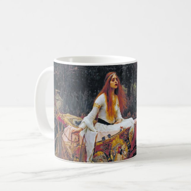 Taza De Café La dama de Shalott, John William Waterhouse (Anverso izquierdo)