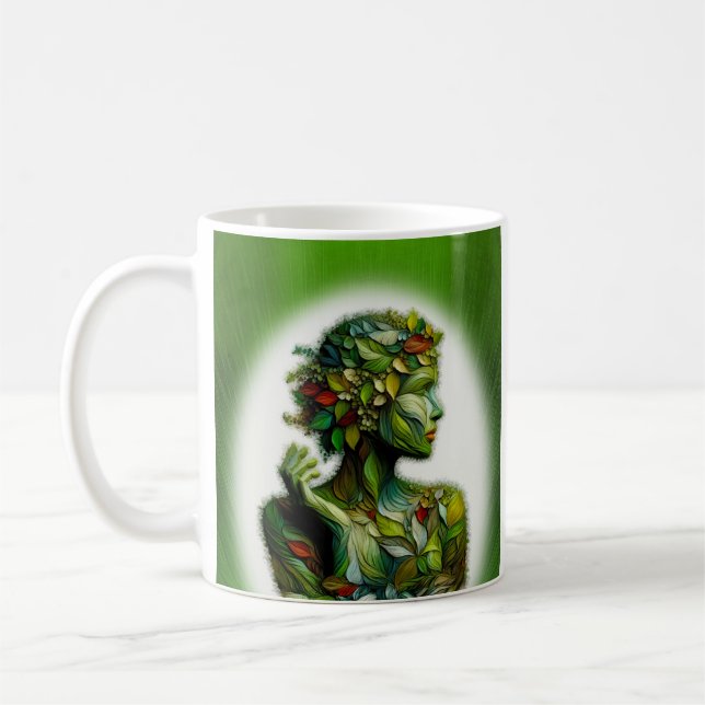 Taza De Café La Dama Verde (Izquierda)