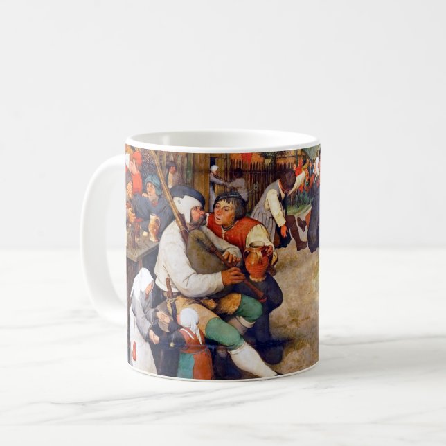Taza De Café La danza campesina, Pieter Bruegel (Anverso izquierdo)