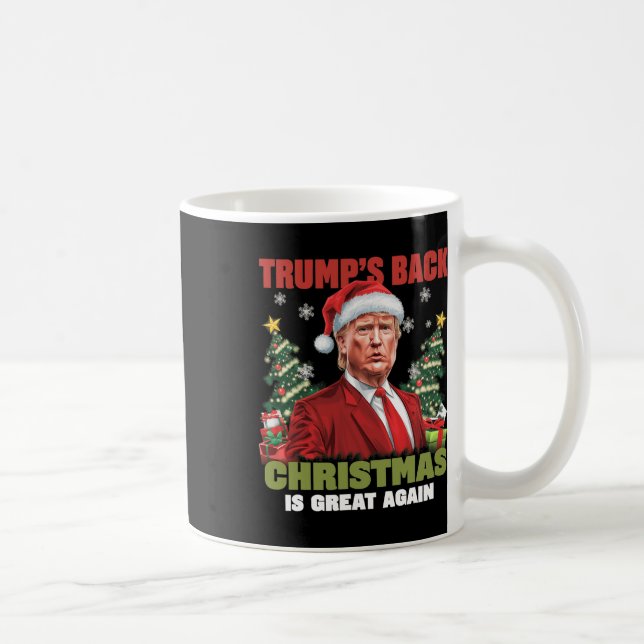 Taza De Café La danza de Santa Trump vuelve a hacer grandes a l (Derecha)