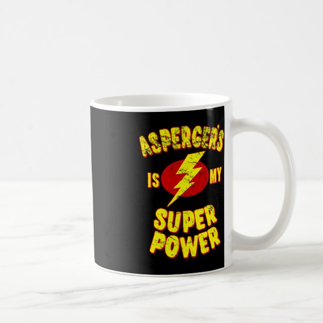 Taza De Café La de Asperger es mi superpotencia (Derecha)