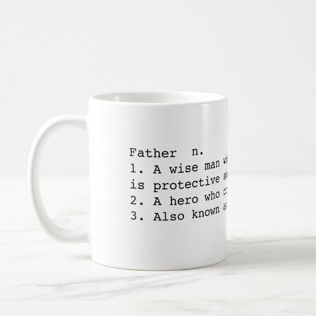 Taza De Café La definición del papá (Izquierda)