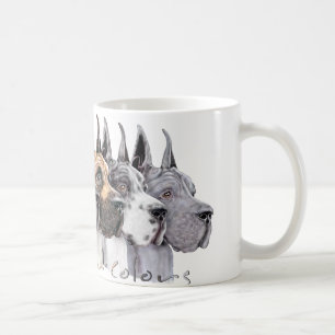 Taza De Café La demostración de great dane colorea al grupo
