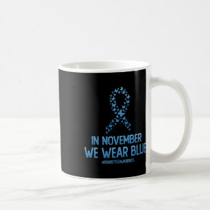 Taza De Café La Diabetes Conciencian A La Mariposa En Noviembre