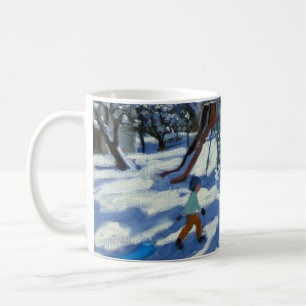 Taza De Café La diapositiva en el invierno Bourg St Moritz