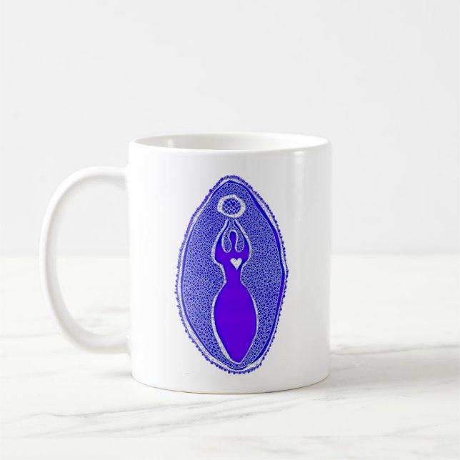 Taza De Café La diosa de Saraswati Yoni Art Mug (Izquierda)