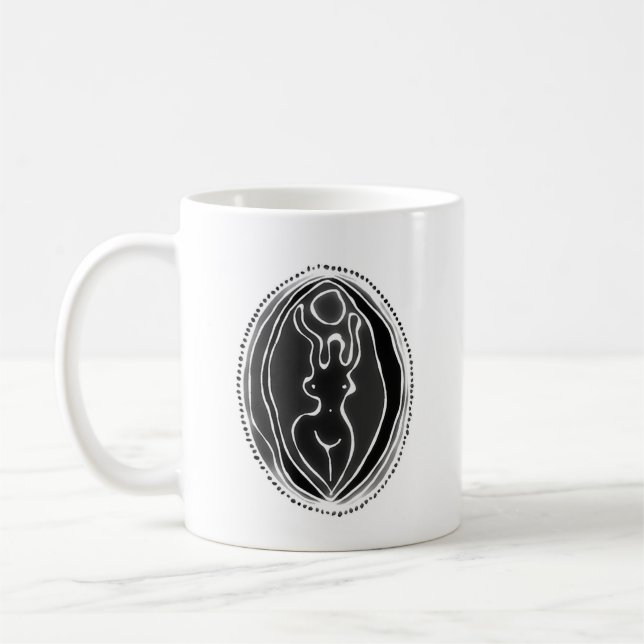 Taza De Café La diosa soñada Yoni Art Mug (Izquierda)