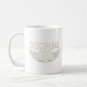 TAZA DE CAFÉ LA DISCIPLINA CONSTRUYE LA LIBERTAD