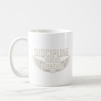 TAZA DE CAFÉ LA DISCIPLINA CONSTRUYE LA LIBERTAD