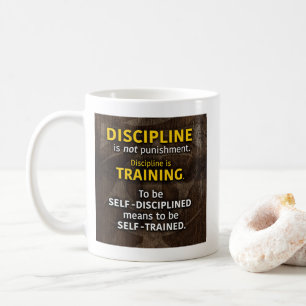 Taza De Café La Disciplina Es Entrenamiento - Inspirador Gimnas