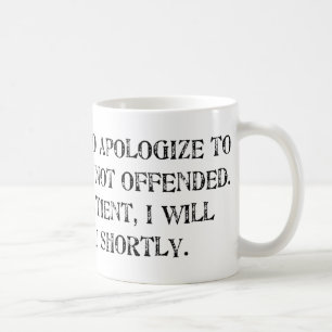 Taza De Café la disculpa