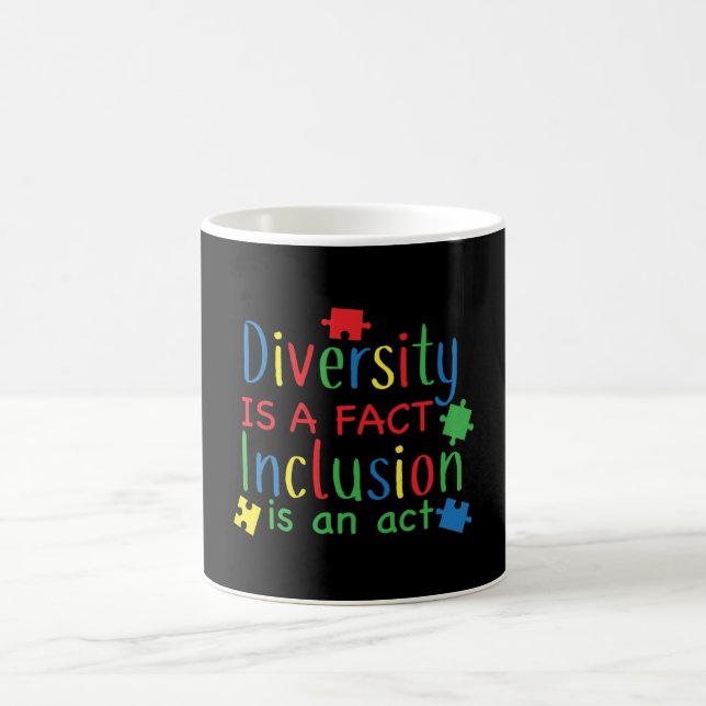 Taza De Café La diversidad del autismo: imprimir (Centro)