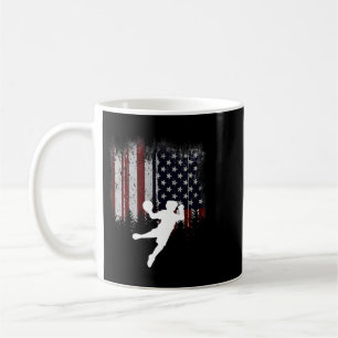 Taza De Café La divertida bandera norteamericana de Estados Uni