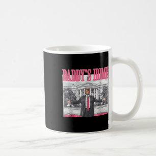 Taza De Café La divertida casa de Daddys Trump Pink 2024 lleva