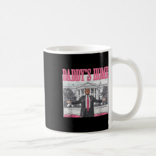 Taza De Café La divertida casa de Daddys Trump Pink 2024 lleva
