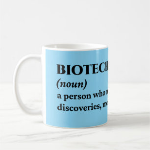 Taza De Café La divertida definición profesional de la biotecno