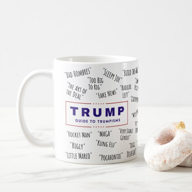 Taza De Café La divertida Guía Trump sobre los Trumpismos (Con donut)