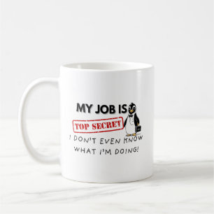 Taza De Café La divertida lucha por el trabajo pingüino