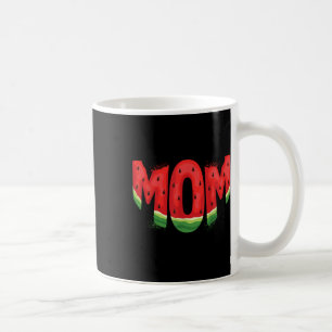 Taza De Café La divertida mamá Watermelon Summer Fruit Family c