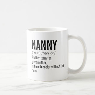 Taza De Café La divertida mejor definición de nana grandad para