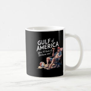 Taza De Café La Divertida Playa De Trump En Estados Unidos En E