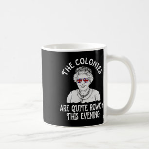 Taza De Café La Divertida Reina Isabel 4 De Julio Las Colonias 