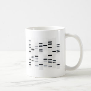 Taza De Café La DNA cifra negro del arte en blanco