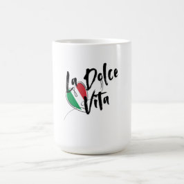 TAZA DE CAFÉ LA DOLCE VITA, LA DULCE VIDA ITALIANA