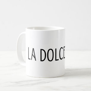 Taza De Café La dolce vita letras italianas