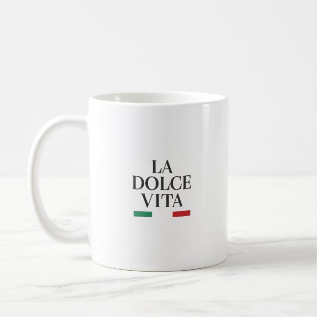 Taza De Café La dolce vita tazón de café italiano (Izquierda)