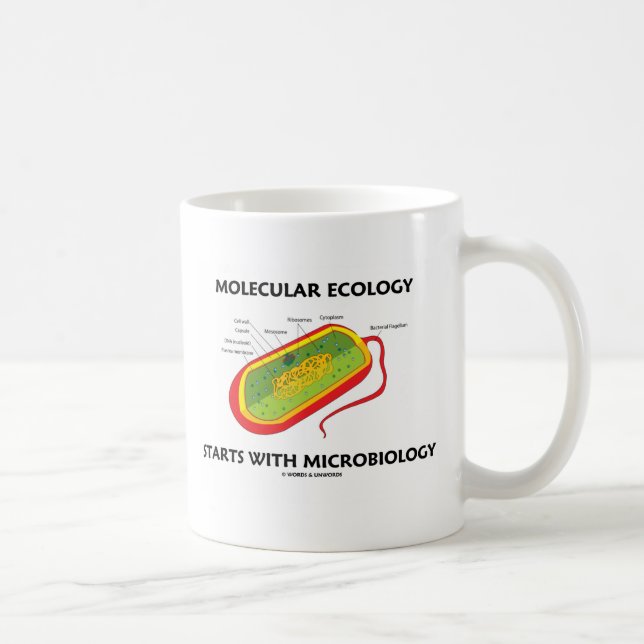 Taza De Café La Ecología Molecular Empieza Con La Microbiología (Derecha)