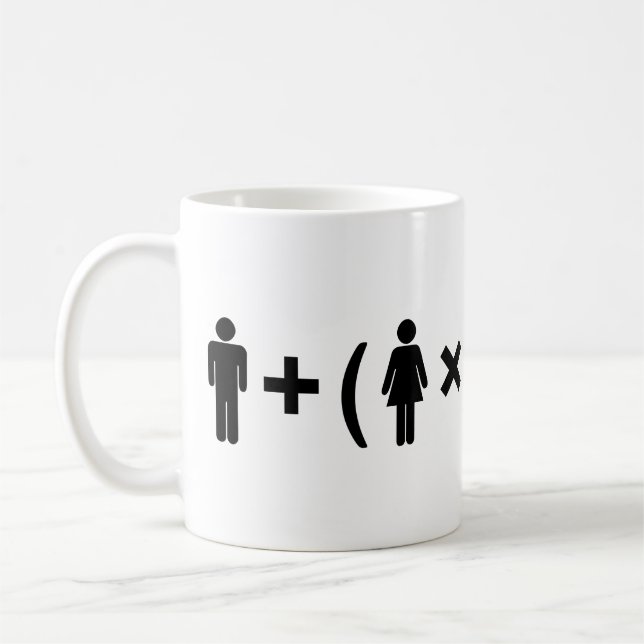 Taza De Café La ecuación del amor para las mujeres (Izquierda)