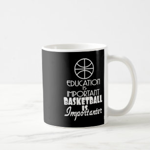 Taza De Café La educación es importante el básquetbol