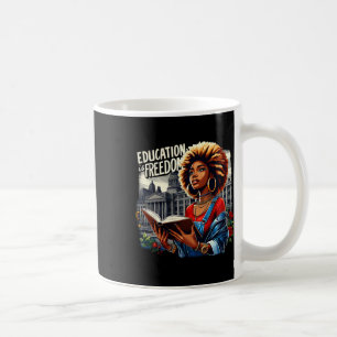 Taza De Café La educación es la libertad los libros de profesor