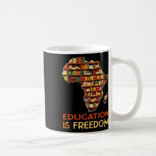 Taza De Café La educación es libertad historia negra afroameric