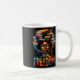 Taza De Café La educación es libertad libros de maestros negros