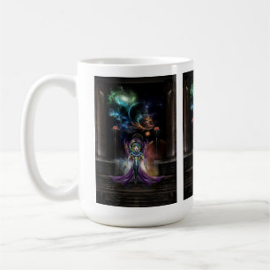 Taza De Café La Elegancia De Trilia Fractal Portrait NSE