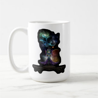 Taza De Café La Elegancia Del Retrato Fractal De Trilia