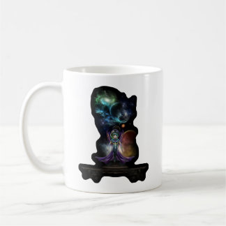 Taza De Café La Elegancia Del Retrato Fractal De Trilia