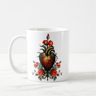 Taza De Café La elegancia gótica del corazón