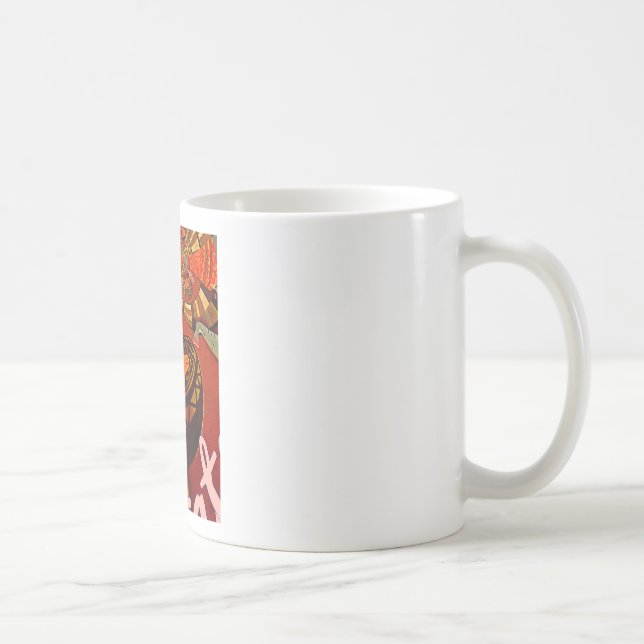 Taza De Café La elegante y divertida jirafa de estilo africano (Derecha)