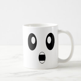 Taza De Café La emoji sorprendida chocó caras Dumbfounded