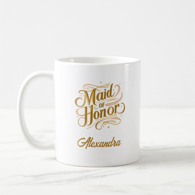 Taza De Café La empleada doméstica personalizada de regalo de h (Izquierda)