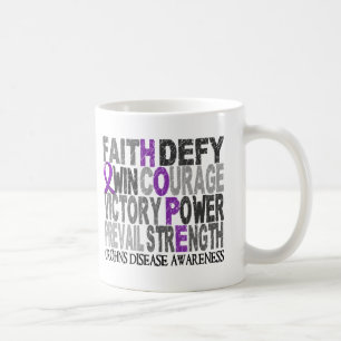 Taza De Café La enfermedad de Crohn del collage de la palabra