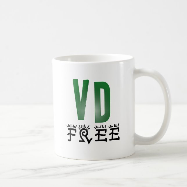 Taza De Café La enfermedad venérea libera (Derecha)