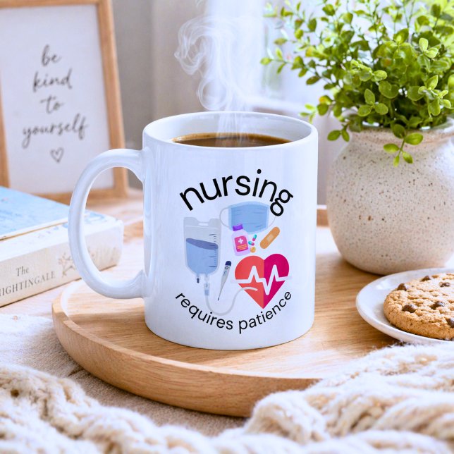 Taza De Café La Enfermería Requiere Paciencia (Subido por el creador)