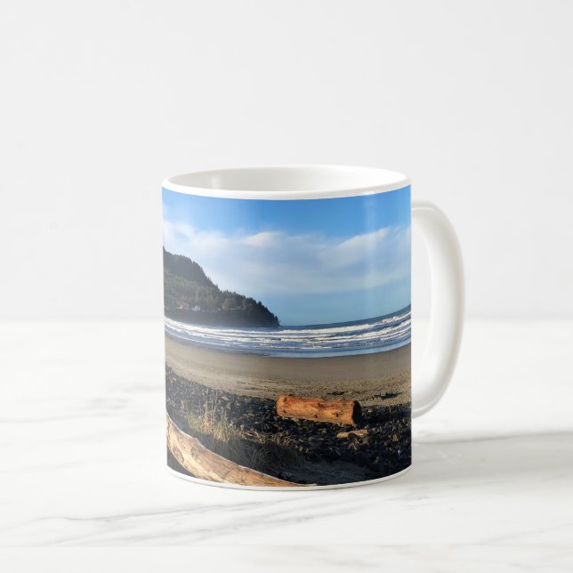 Taza De Café La ensenada en la costa, Oregón (Anverso derecho)