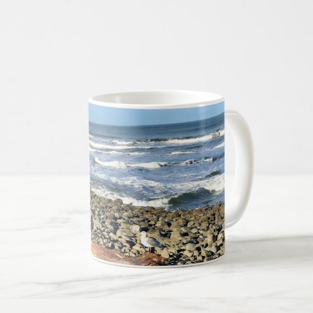 Taza De Café La ensenada en la costa, Oregón (Anverso derecho)