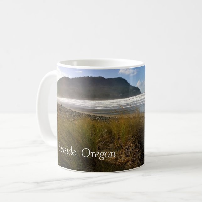Taza De Café La ensenada, playa, Oregon (Anverso izquierdo)