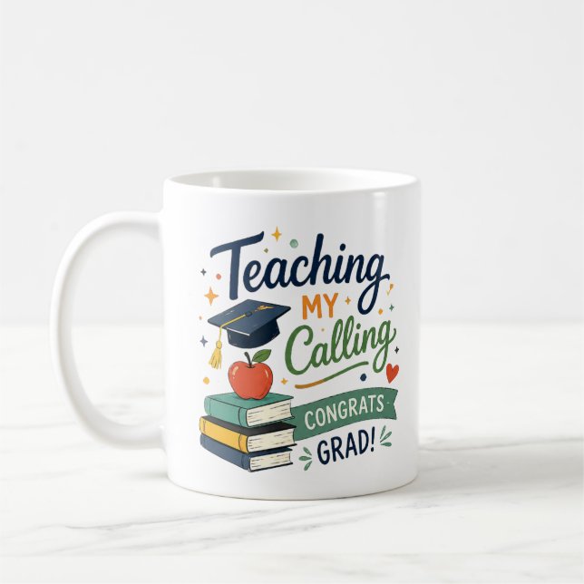 Taza De Café La Enseñanza Personalizada Es Mi Don (Izquierda)
